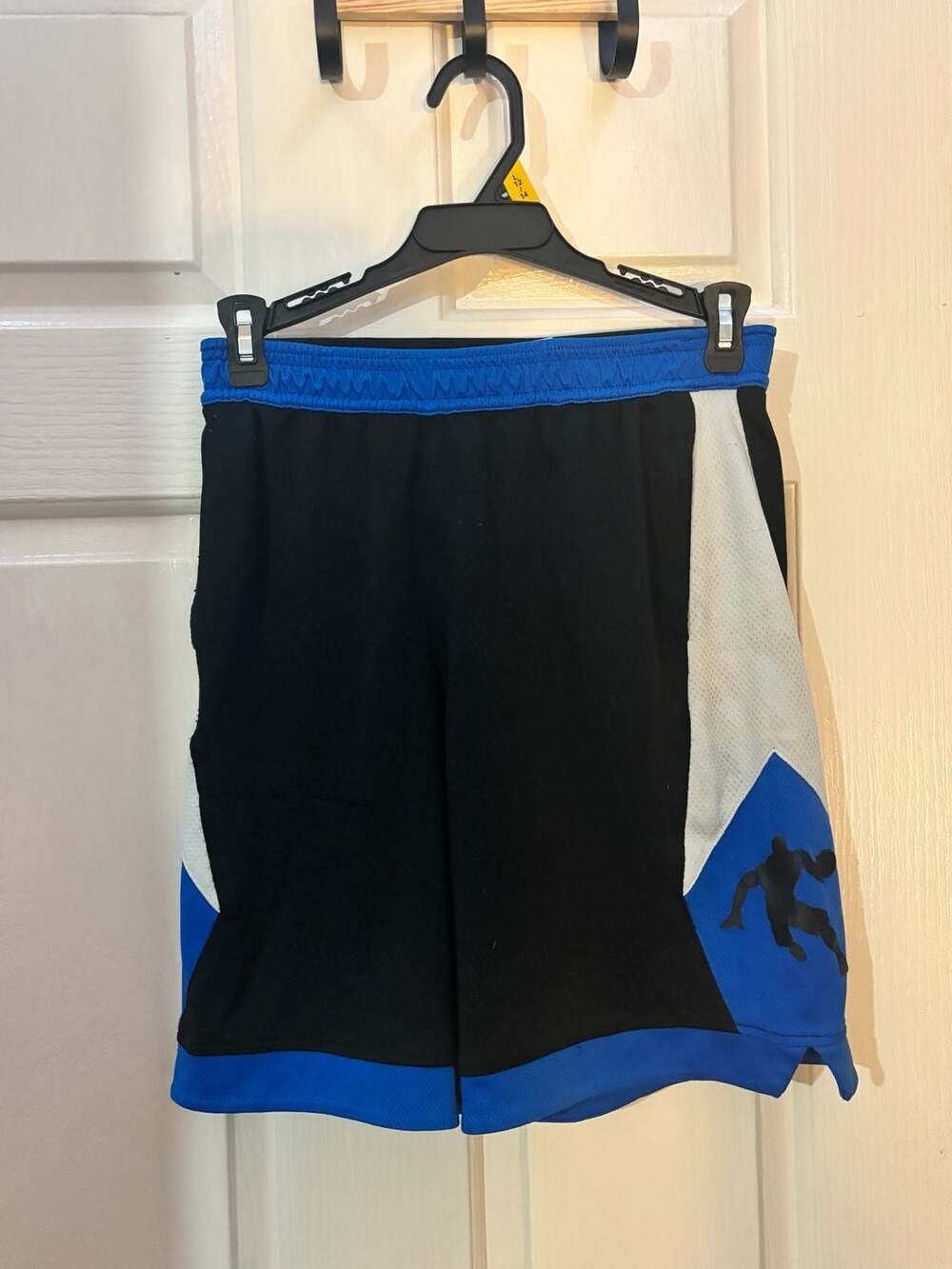 AND1 Boys Basketball Shorts Black Blue White Athletic Activewear 10/12 Boys